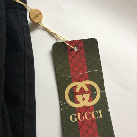 GUCCI LOGO MENS STRAIGHT LEG PANTS-NEW WITH TAGS - Picture 2 of 6
